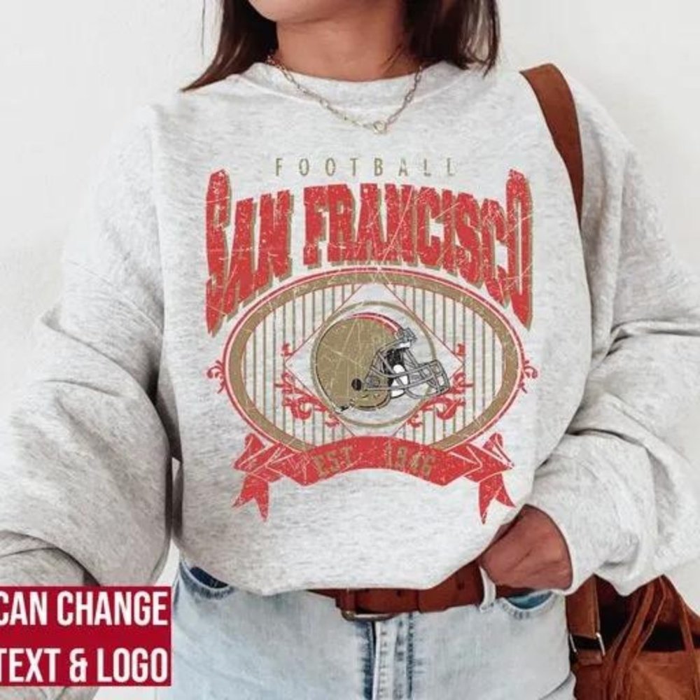 San Francisco Football Sweatshirt , San Francisco Football shirt , Vintage Style